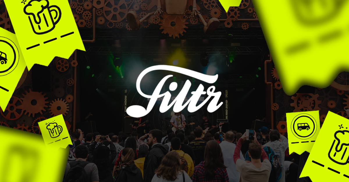 Filtr Game | Quer ganhar produtos personalizados, transfer e chopp no Rock in Rio ouvindo música? Então confira!