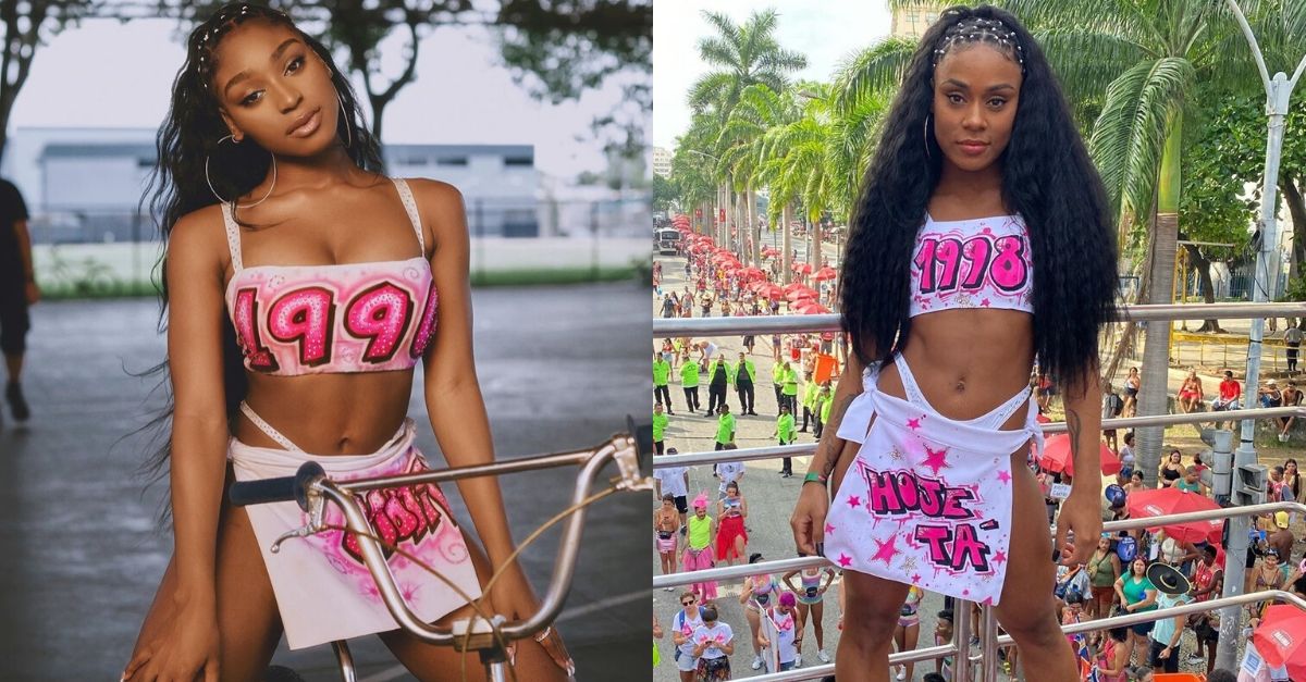 MC Rebecca homenageia Normani com fantasia de carnaval e ganha follow da cantora