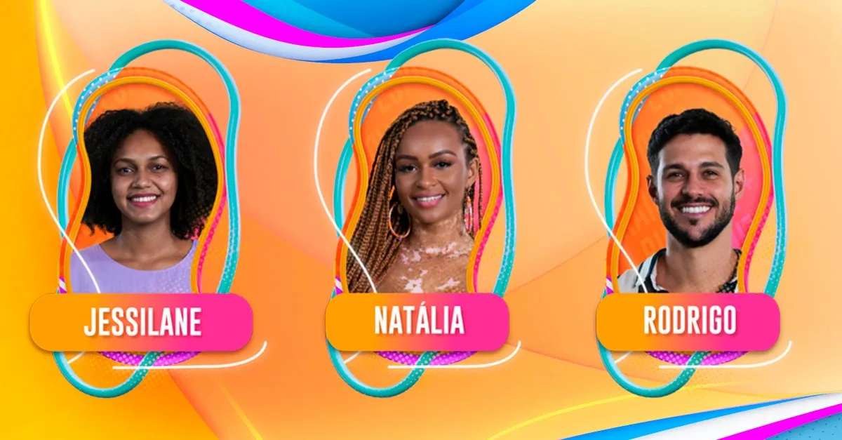 BBB22: Rodrigo, Jessilane e Natália disputam o segundo paredão da edição