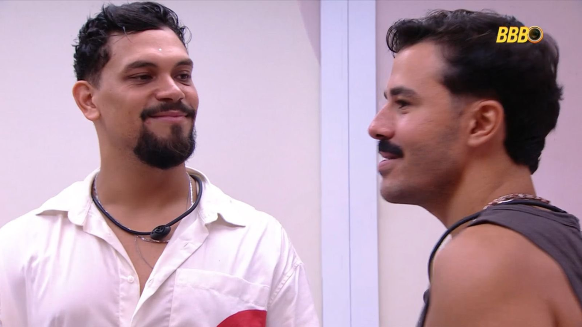 BBB25: Web aponta clima de romance entre Mateus e Vinícius